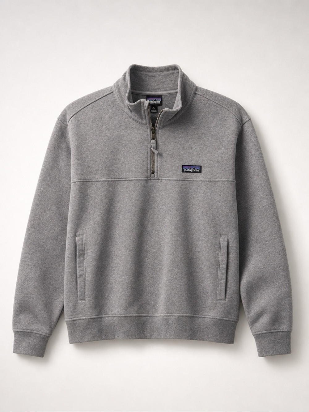 Patagonia Women’s Light Gray Quarter-Zip Fleece Pullover